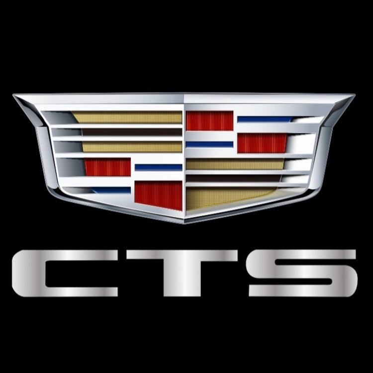 CADILLAC  CTS LOGO PROJECTOT LIGHTS Nr.9737 (quantity 1 = 2 Logo Films /2 door lights）