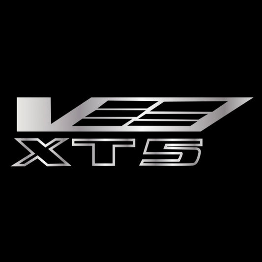 CADILLAC XT5 LOGO PROJECTOT LIGHTS Nr.9768 (quantity 1 = 2 Logo Films /2 door lights）