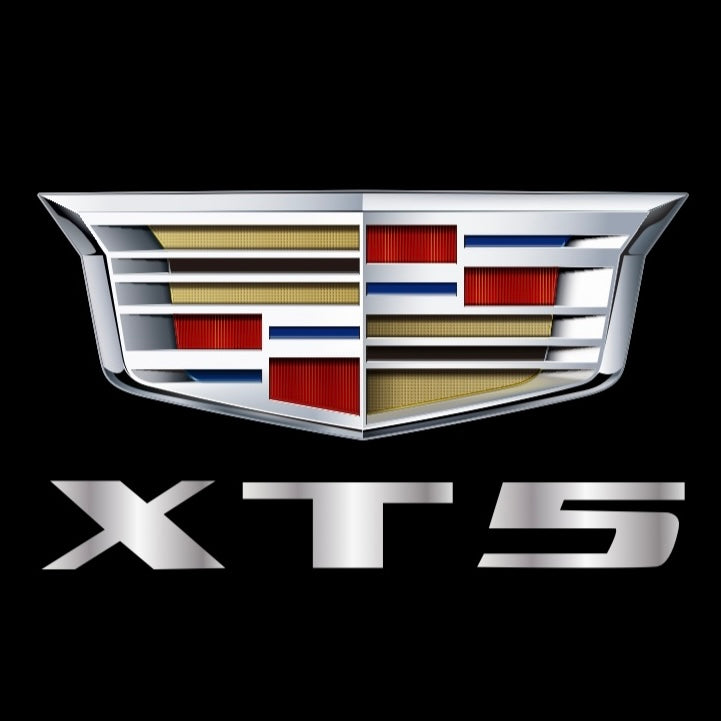 CADILLAC XT5 LOGO PROJECTOT LIGHTS Nr.9741 (quantity 1 = 2 Logo Films /2 door lights）