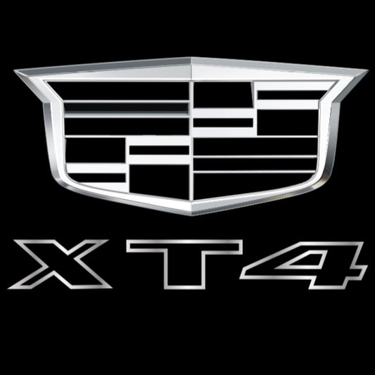 CADILLAC XT4 LOGO PROJECTOT LIGHTS Nr.9730 (quantity 1 = 2 Logo Films /2 door lights）