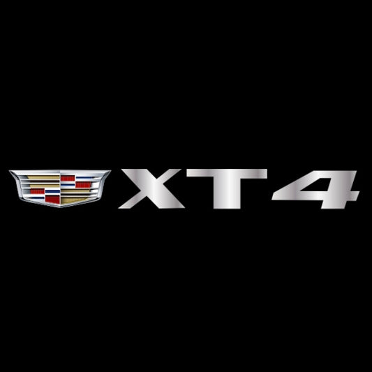 CADILLAC XT4 LOGO PROJECTOT LIGHTS Nr.9798 (quantity 1 = 2 Logo Films /2 door lights）