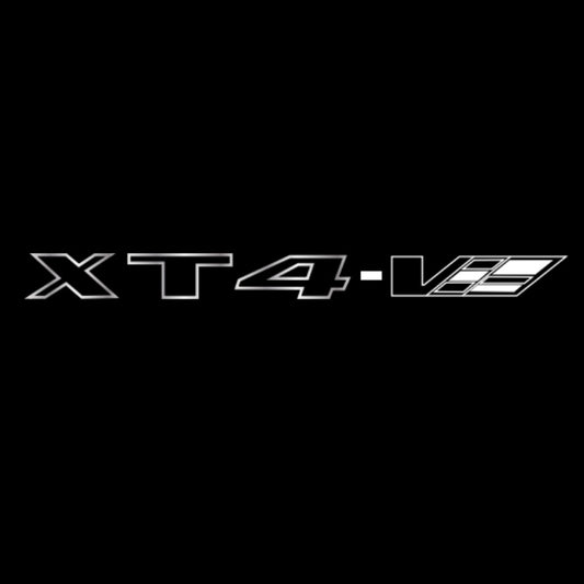 CADILLAC XT4 LOGO PROJECTOT LIGHTS Nr.9787 (quantity 1 = 2 Logo Films /2 door lights）