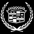 CADILLAC ORIGINAL LOGO PROJECTOT LIGHTS Nr.9747 (quantity 1 = 2 Logo Films /2 door lights）