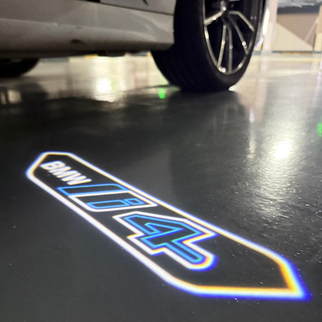 LUCES DE PROYECTOR DEL LOGOTIPO BMW M3 Nr.24 (cantidad 1 = 1 juegos / 2 luces de puerta)