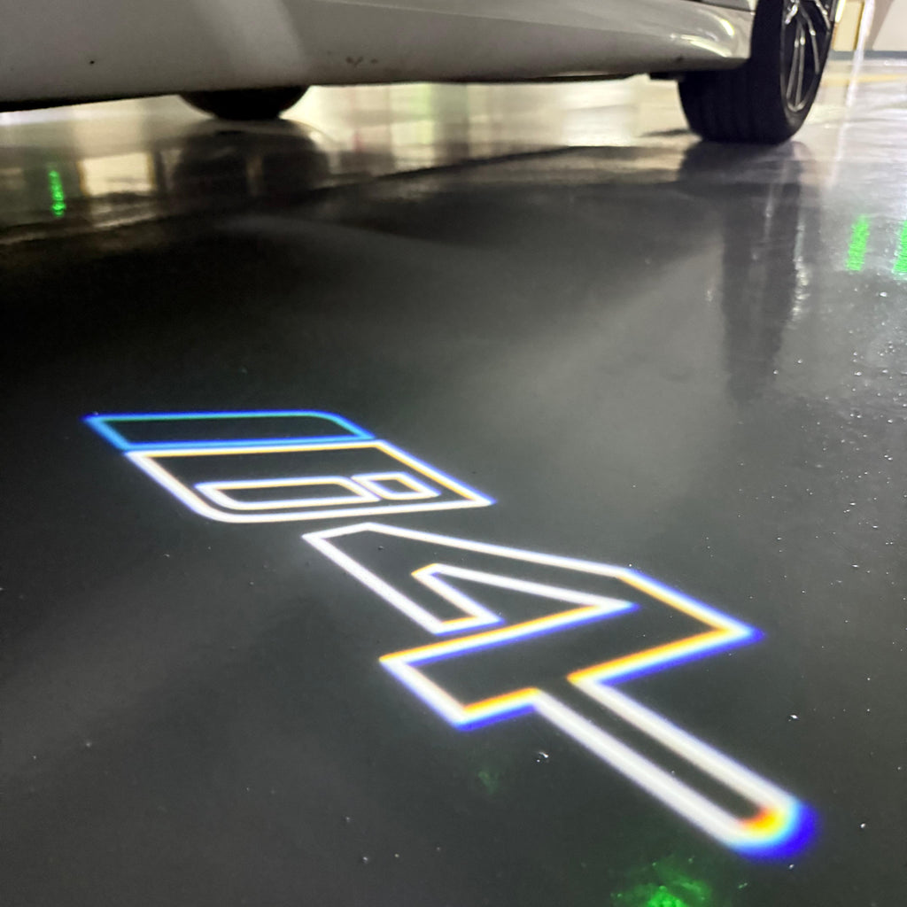 ÉCLAIRAGE DE PROJECTEUR BMW M3 LOGO Nr.24 (quantité 1 = 1 jeux / 2 feux de porte)