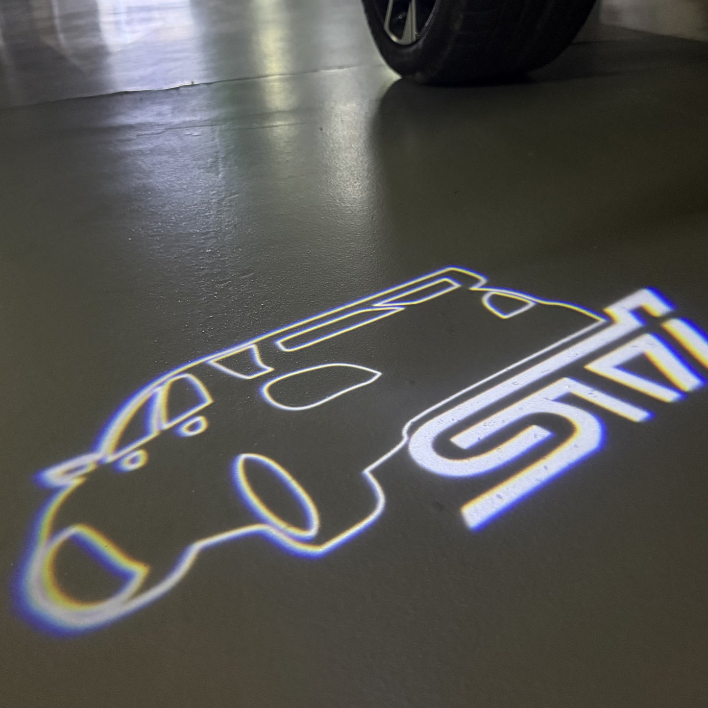 SUBARU IMPREZA STI LOGO PROJECROTR LIGHTS (quantity 1 = 1 sets/2 door lights) Nr.03A25