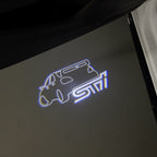 SUBARU IMPREZA STI LOGO PROJECROTR LIGHTS (quantity 1 = 1 sets/2 door lights) Nr.03A25