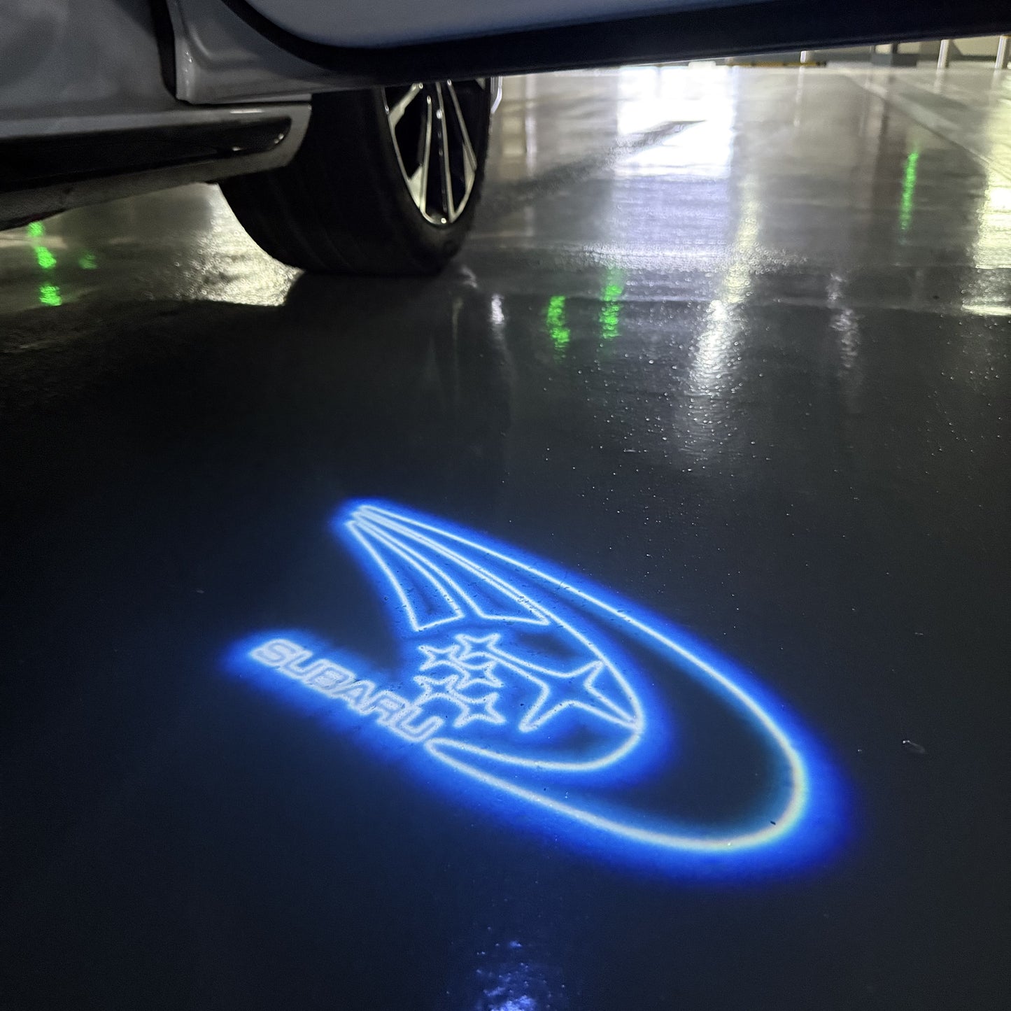 SUBARU ORIGINAL LOGO PROJECROTR LIGHTS (quantity 1 = 1 sets/2 door lights) Nr.11