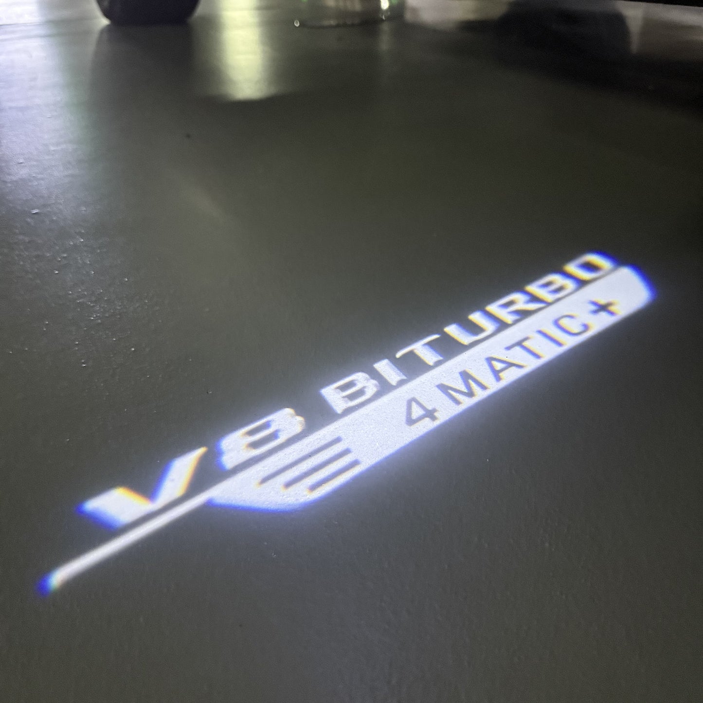 MERCEDES BENZ V8 BITURBO LOGO PROJECTOT LIGHTS(quantity 1 = 1 sets/2 door lights) Nr.03f 04