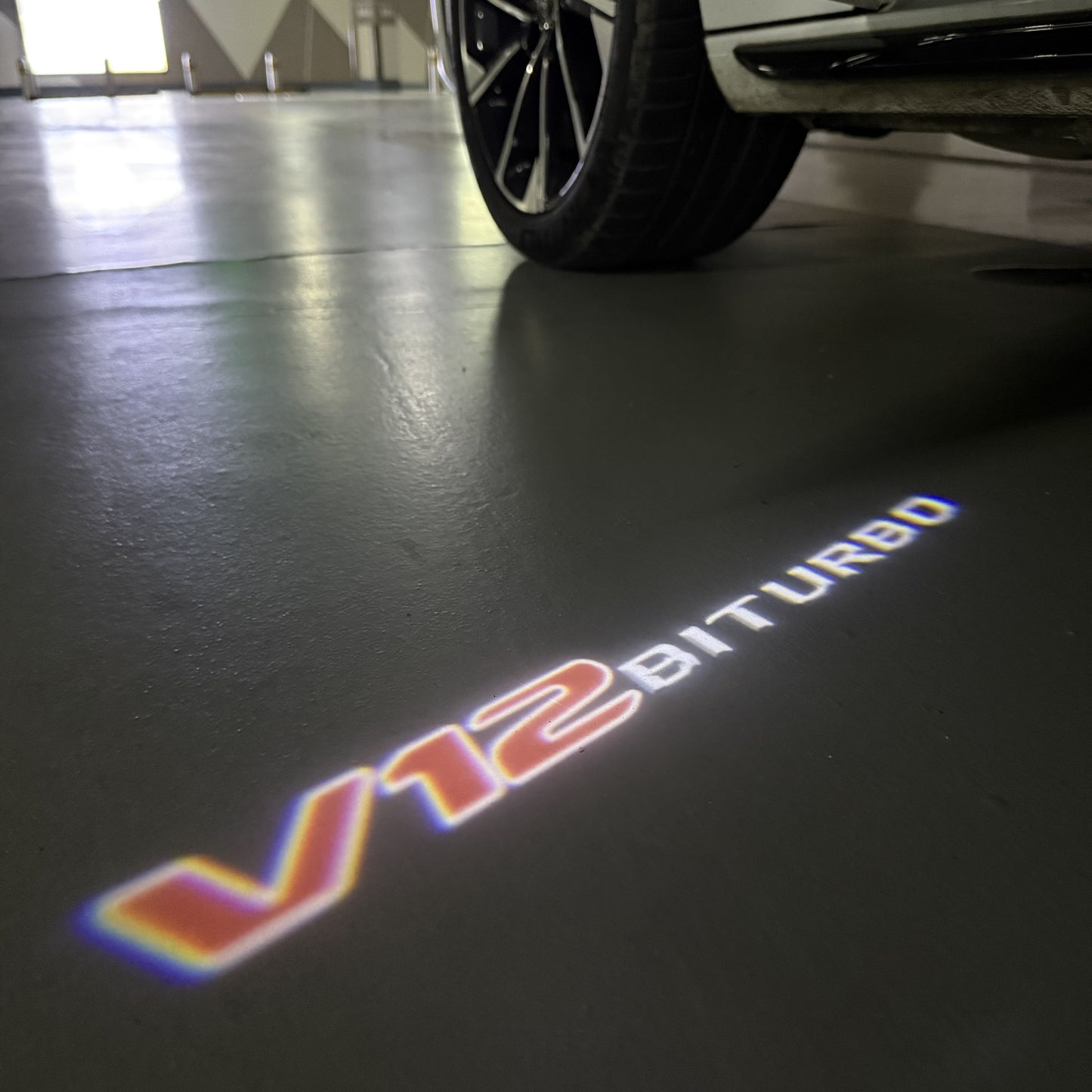 MERCEDES V12 BENZ BITURBO LOGO PROJECTOT LIGHTS(quantity 1 = 1 sets/2 door lights) Nr.03f 05