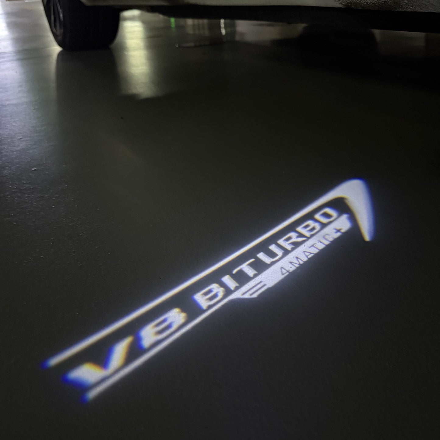 MERCEDES BENZ V8 BITURBO LOGO PROJECTOT LIGHTS(quantity 1 = 1 sets/2 door lights) Nr.03f 03