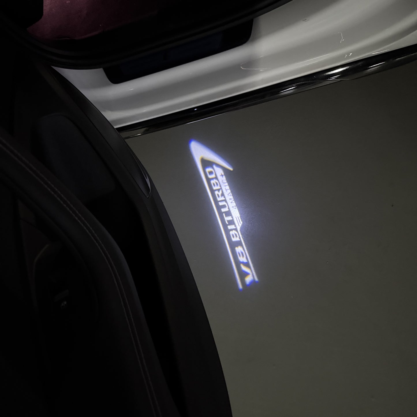MERCEDES BENZ V8 BITURBO LOGO PROJECTOT LIGHTS(quantity 1 = 1 sets/2 door lights) Nr.03f 03
