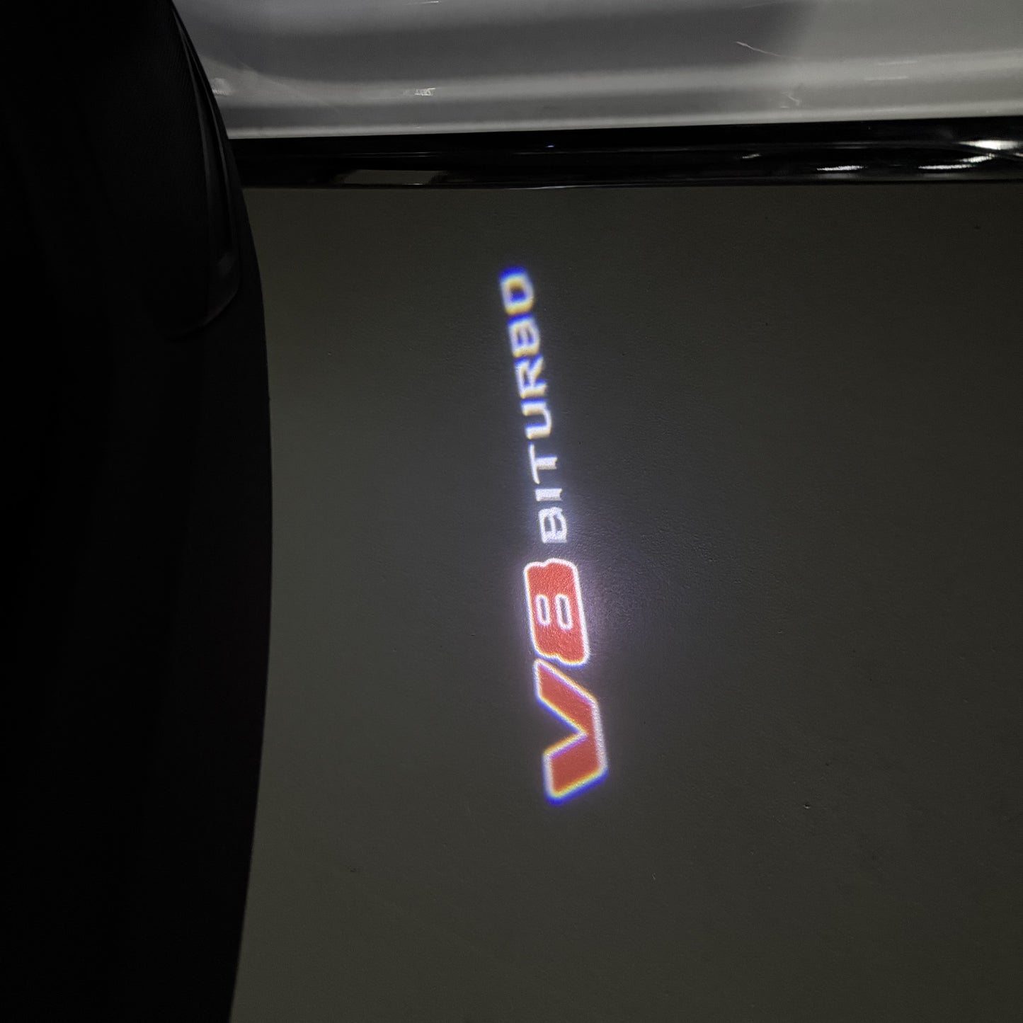 MERCEDES BENZ V8 BITURBO LOGO PROJECTOT LIGHTS(quantity 1 = 1 sets/2 door lights) Nr.03f 07