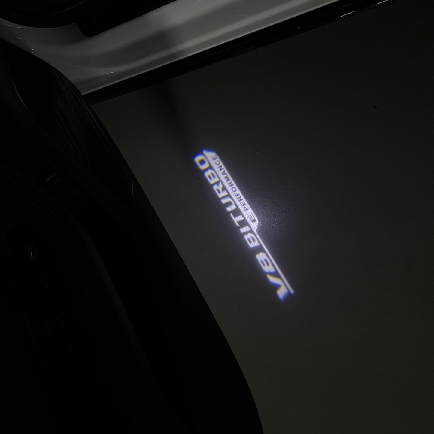 MERCEDES BENZ V8 BITURBO LOGO PROJECTOT LIGHTS(quantity 1 = 1 sets/2 door lights) Nr.03f 06
