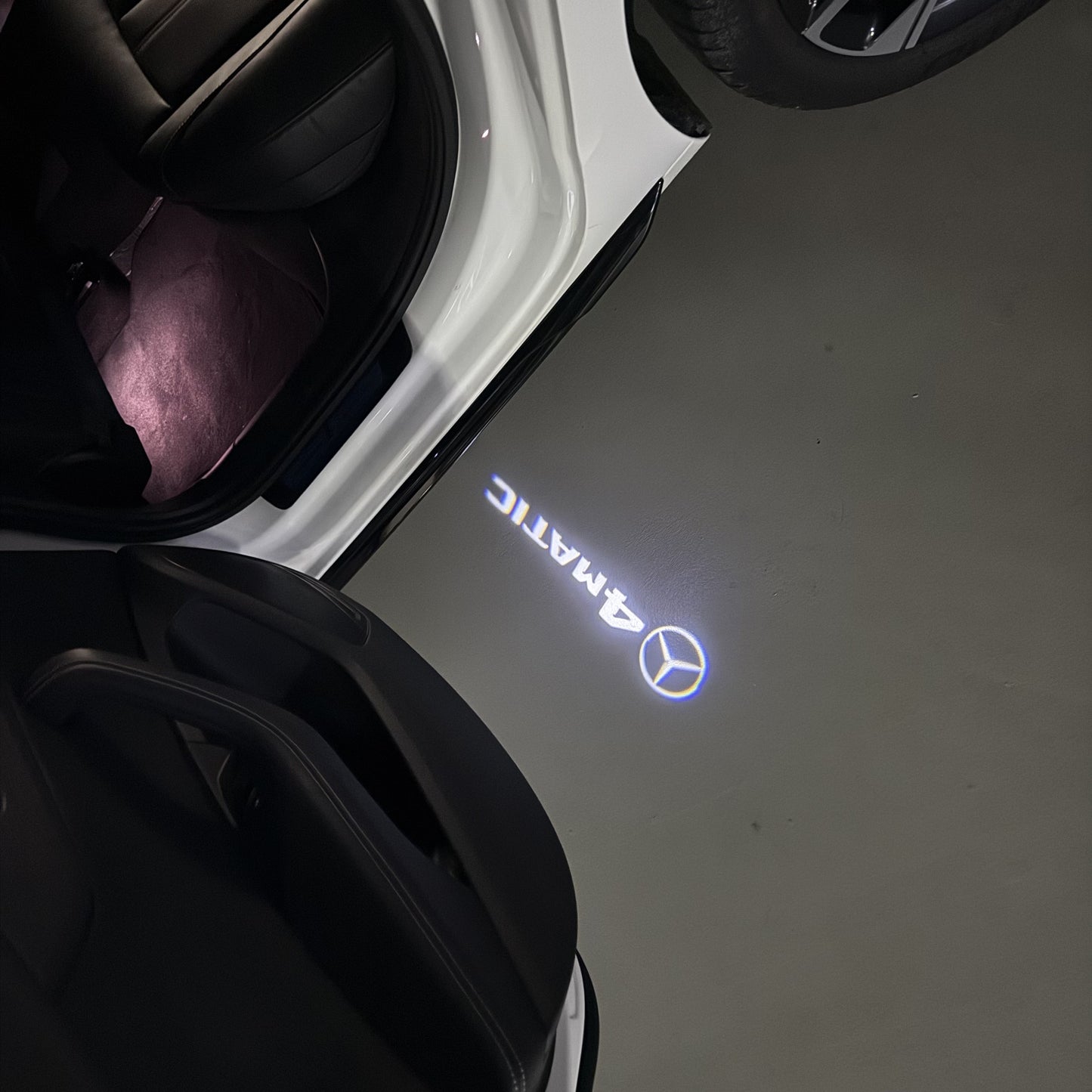 MERCEDES BENZ 4MATIC LOGO PROJECTOT LIGHTS(quantity 1 = 1 sets/2 door lights) Nr.03f 02