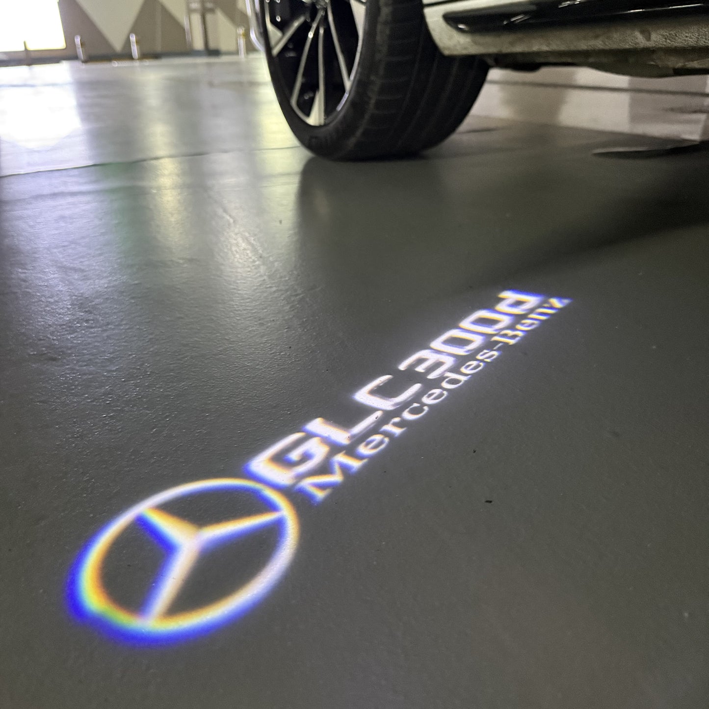 MERCEDES BENZ GLC 300d LOGO PROJECTOR LIGHTS  (quantity 1 = 1 sets/2 door lights)Nr.03f046