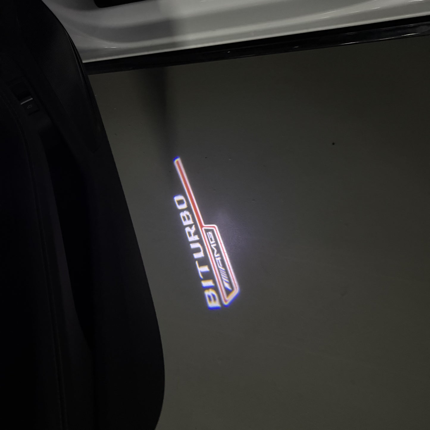 MERCEDES BENZ BITURBO LOGO PROJECTOT LIGHTS(quantity 1 = 1 sets/2 door lights) Nr.03f 09