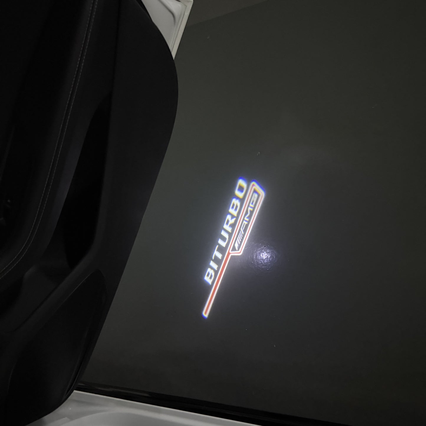 MERCEDES BENZ BITURBO LOGO PROJECTOT LIGHTS(quantity 1 = 1 sets/2 door lights) Nr.03f 09