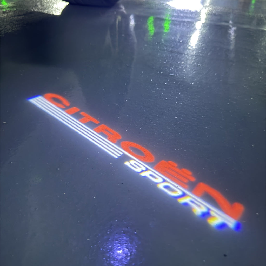 CITROËN SPORT  LOGO PROJECTOT LIGHTS (quantity 1 = 1 sets/2 door lights) Nr.6024q0t0131