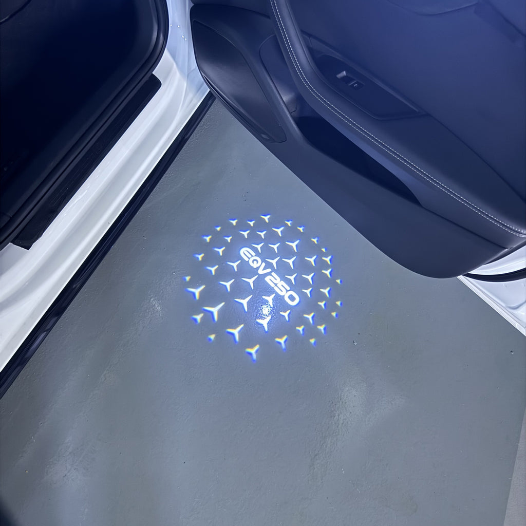 MERCEDES BENZ EQV 250 LOGO PROJECTOT LIGHTS  (quantity 1 = 1 sets/2 door lights)Nr.03f017