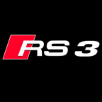 AUDI RS3 LOGO PROJECTOT LIGHTS Nr.52  (quantity 1 = 2 Logo Films /2 door lights）