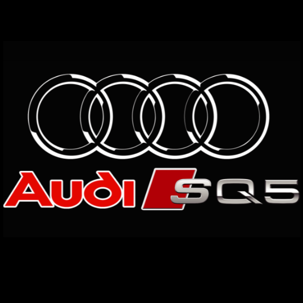AUDI SQ5 LOGO PROJECTOT LIGHTS Nr.253  (quantity 1 = 2 Logo Films /2 door lights）