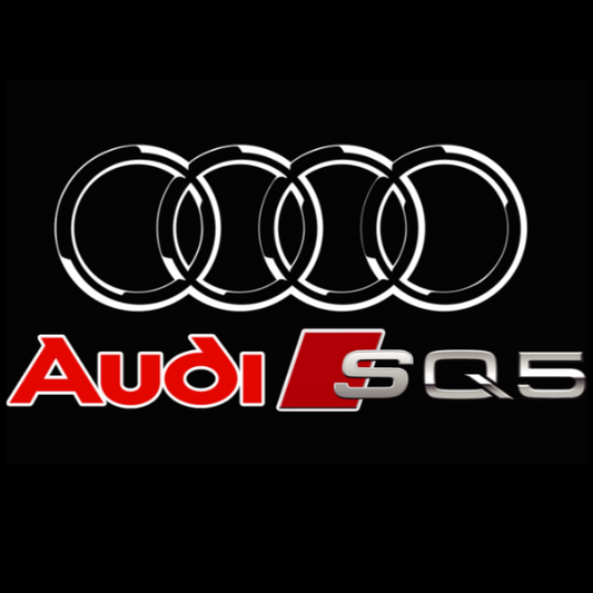 AUDI SQ5 LOGO PROJECTOT LIGHTS Nr.253  (quantity 1 = 2 Logo Films /2 door lights）