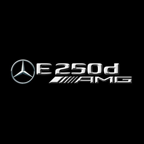MERCEDES BENZ E 250d AMG LOGO PROJECTOT LIGHTS  (quantity 1 = 1 sets/2 door lights)Nr.03f022