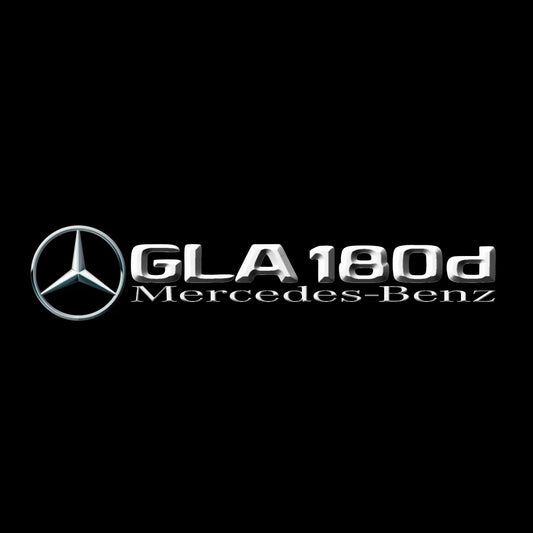 MERCEDES BENZ GLA 180d LOGO PROJECTOR LIGHTS  (quantity 1 = 1 sets/2 door lights)Nr.03f015