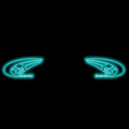 SUBARU ORIGINAL LOGO PROJECROTR LIGHTS (quantity 1 = 1 sets/2 door lights) Nr.11