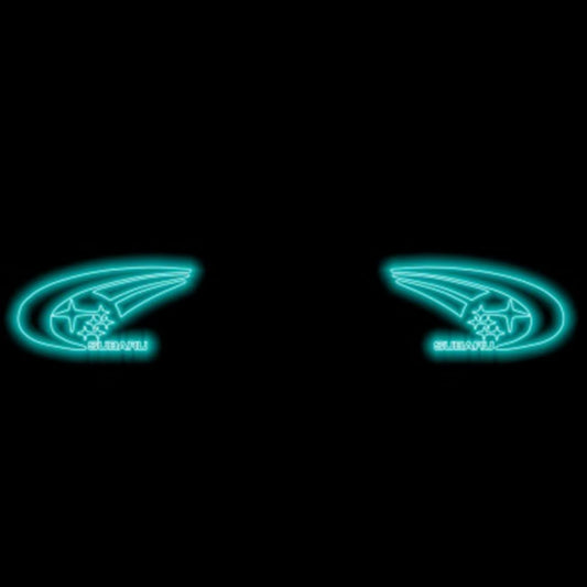 SUBARU ORIGINAL LOGO PROJECROTR LIGHTS (quantity 1 = 1 sets/2 door lights) Nr.11