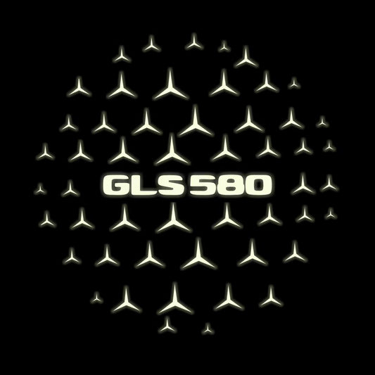 MERCEDES BENZ GLS 580 LOGO PROJECTOR LIGHTS  (quantity 1 = 1 sets/2 door lights)Nr.03f045