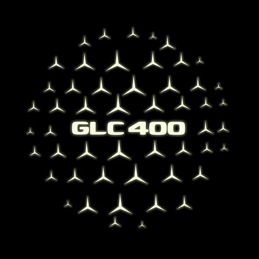 MERCEDES BENZ GLC 400 LOGO PROJECTOR LIGHTS  (quantity 1 = 1 sets/2 door lights)Nr.03f052