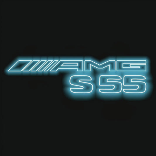 MERCEDES BENZ S 55 AMG LOGO PROJECTOR LIGHTS  (quantity 1 = 1 sets/2 door lights)Nr.03f07