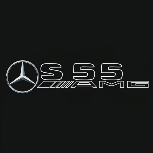 MERCEDES BENZ S 55 AMG LOGO PROJECTOR LIGHTS  (quantity 1 = 1 sets/2 door lights)Nr.03f05