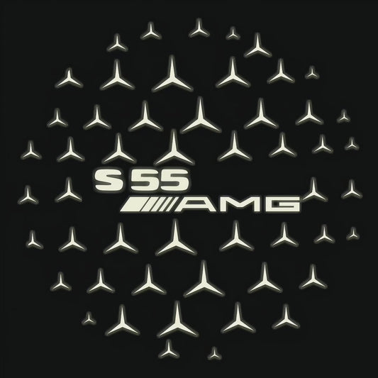 MERCEDES BENZ S 55 AMG LOGO PROJECTOR LIGHTS  (quantity 1 = 1 sets/2 door lights)Nr.03f06