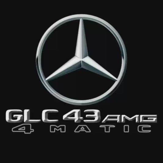 MERCEDES BENZ GLC 43 AMG LOGO PROJECTOR LIGHTS  (quantity 1 = 1 sets/2 door lights)Nr.03f026