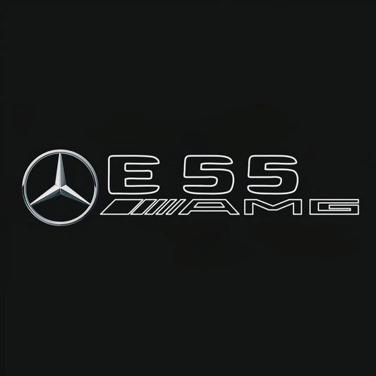 MERCEDES BENZ E55 AMG LOGO PROJECTOT LIGHTS  (quantity 1 = 1 sets/2 door lights)Nr.03f04