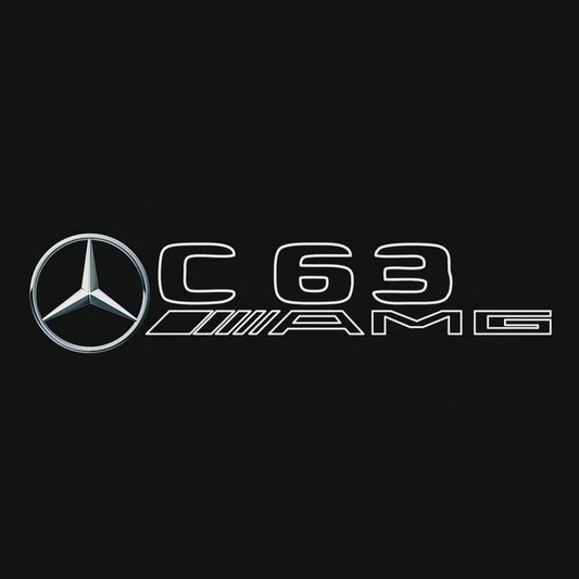 MERCEDES BENZ  C63 AMG LOGO PROJECTOT LIGHTS  (quantity 1 = 1 sets/2 door lights)Nr.03f015