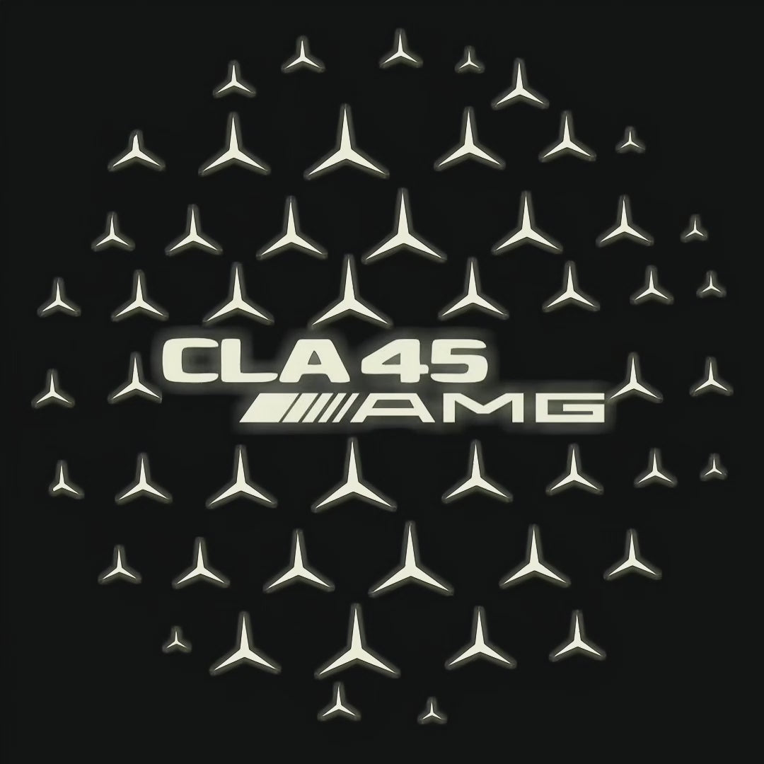 MERCEDES BENZ CLA 45 AMG   LOGO PROJECTOT LIGHTS  (quantity 1 = 1 sets/2 door lights)Nr.03f011