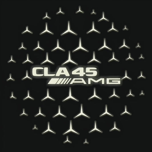 MERCEDES BENZ CLA 45 AMG   LOGO PROJECTOT LIGHTS  (quantity 1 = 1 sets/2 door lights)Nr.03f011