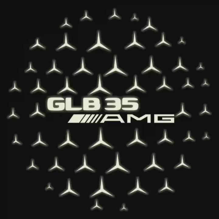 MERCEDES BENZ GLB 35 AMG LOGO PROJECTOR LIGHTS  (quantity 1 = 1 sets/2 door lights)Nr.03f025