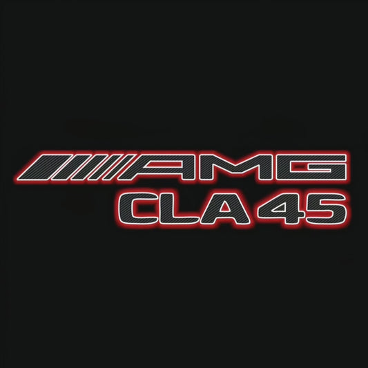 MERCEDES BENZ CLA 45 AMG   LOGO PROJECTOT LIGHTS  (quantity 1 = 1 sets/2 door lights)Nr.03f012