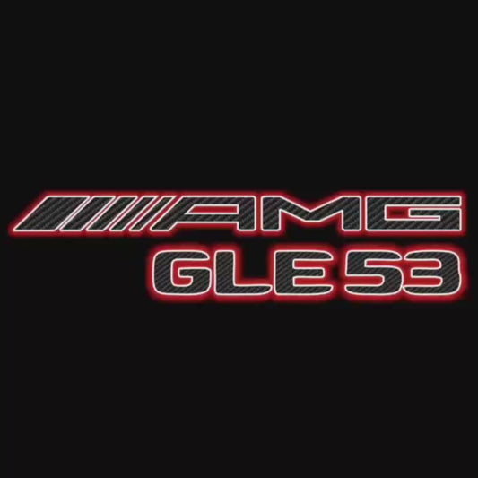 MERCEDES BENZ GLE 53 AMG LOGO PROJECTOR LIGHTS  (quantity 1 = 1 sets/2 door lights)Nr.03f034