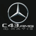 MERCEDES BENZ  C43 AMG LOGO PROJECTOT LIGHTS  (quantity 1 = 1 sets/2 door lights)Nr.03f03