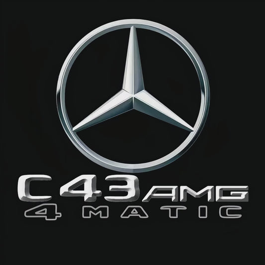 MERCEDES BENZ  C43 AMG LOGO PROJECTOT LIGHTS  (quantity 1 = 1 sets/2 door lights)Nr.03f03