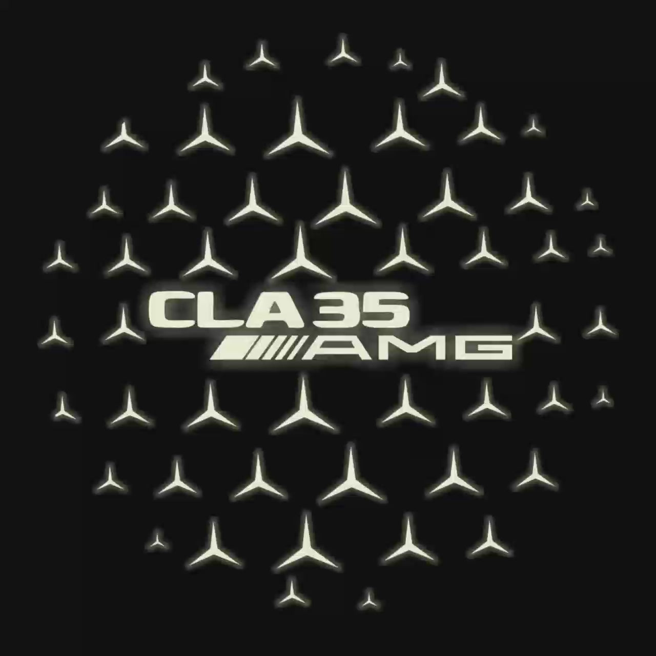 MERCEDES BENZ CLA 35 AMG   LOGO PROJECTOT LIGHTS  (quantity 1 = 1 sets/2 door lights)Nr.03f05