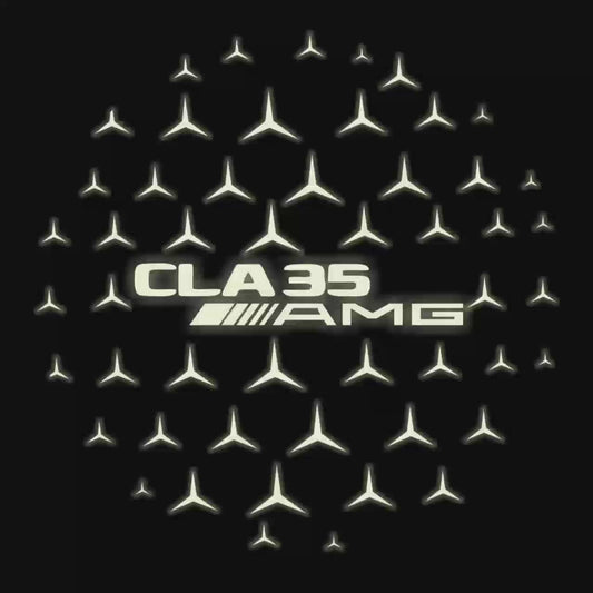 MERCEDES BENZ CLA 35 AMG   LOGO PROJECTOT LIGHTS  (quantity 1 = 1 sets/2 door lights)Nr.03f05