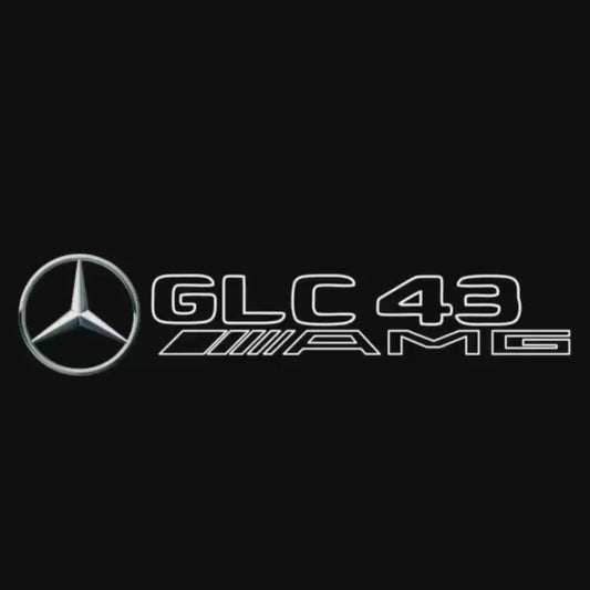 MERCEDES BENZ GLC 43 AMG LOGO PROJECTOR LIGHTS  (quantity 1 = 1 sets/2 door lights)Nr.03f027