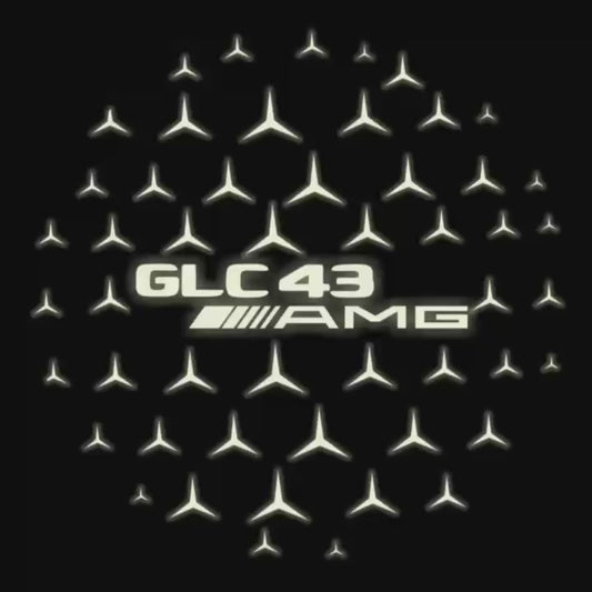 MERCEDES BENZ GLC 43 AMG LOGO PROJECTOR LIGHTS  (quantity 1 = 1 sets/2 door lights)Nr.03f028